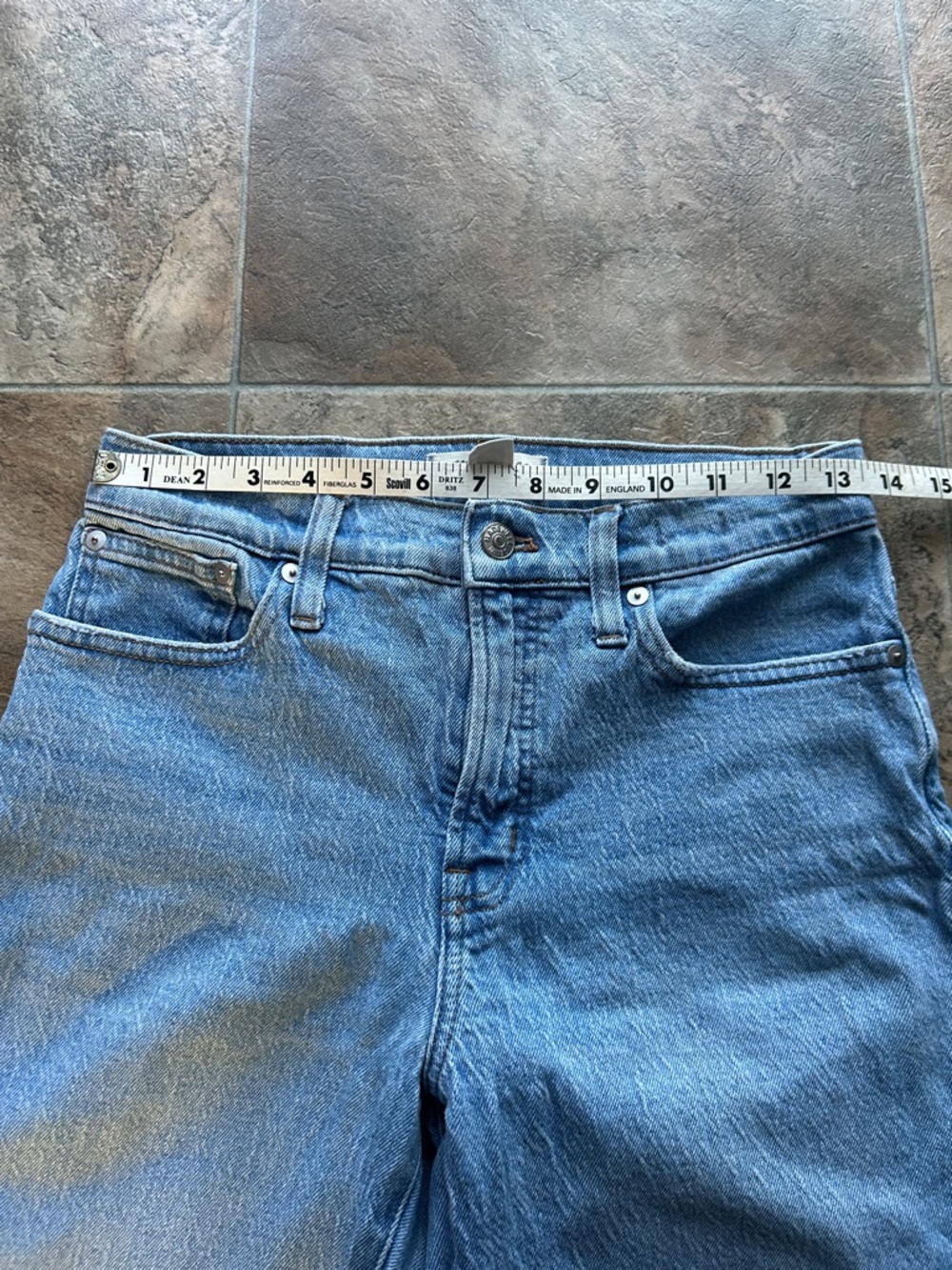 Madewell The Perfect Vintage Straight Jean in Hoye Wash size 26P - Picture 13 of 14